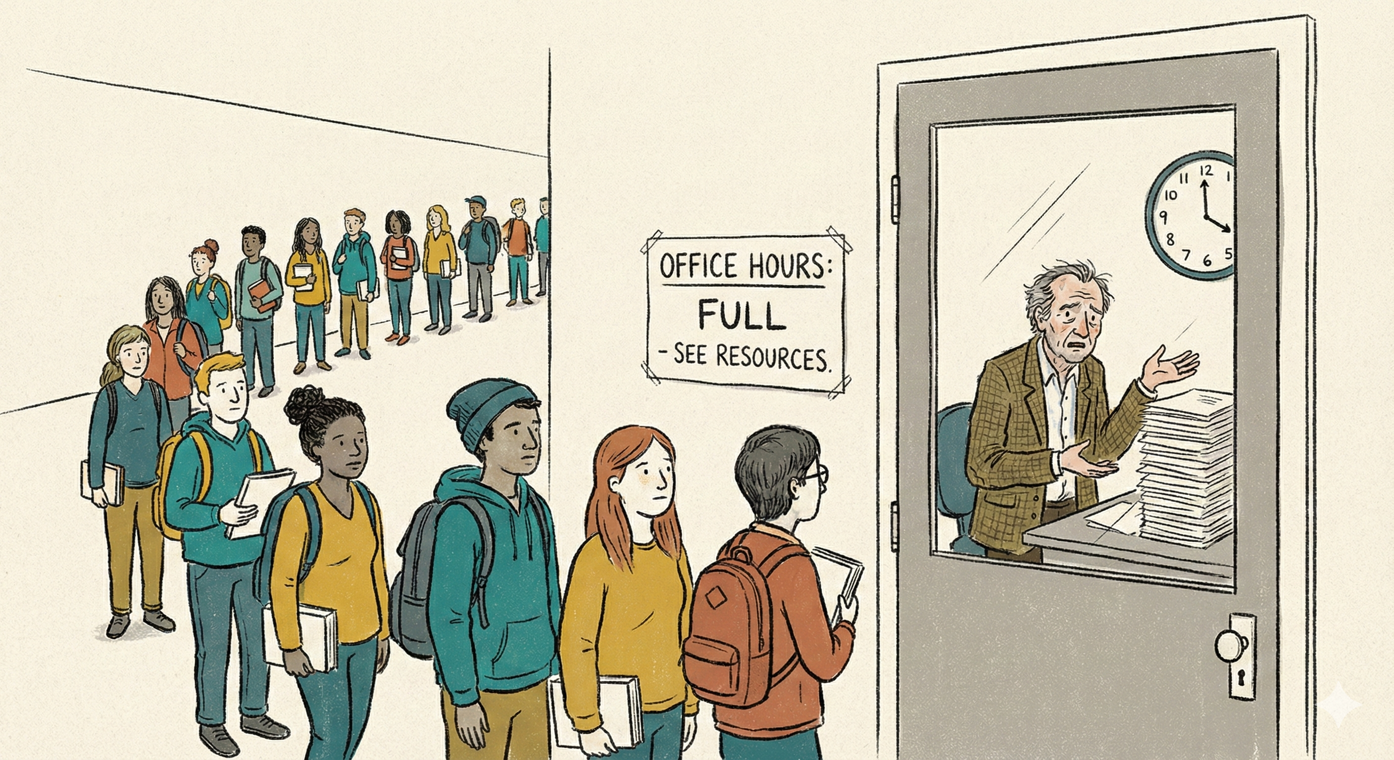 Office hours illustration
